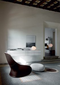 Design-Loungesessel Zanotta 875 in moderner Innenraumgestaltung für exklusive Büro- und Loungebereiche in Trier, Konz und Luxemburg